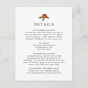 Botanische Vegetation, Zitronen und Marigolds Begleitkarte