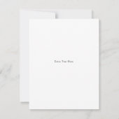 Botanische Vegetation, Zitronen und Marigolds RSVP Karte (Rückseite)