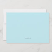 Botanische Verlobung Blau und Weiß Hydrangeas Einladung (Rückseite)