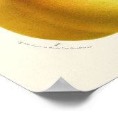 Botanische Vintag-gelbe Birne Poster (Ecke)