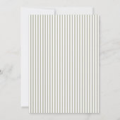 Botanische Vintage Babydusche Einladung (Rückseite)