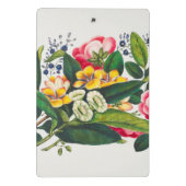 Botanische Vintage Blume Mini Klemmbrett (Rückseite)