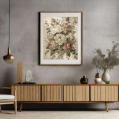 Botanische Vintage-Blumen  Poster