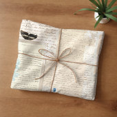 Botanische Vintage-Briefe Seidenpapier