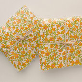 Botanische Vintage Buttercup-Blume Geschenkpapier