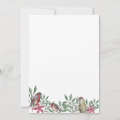 Botanische Vintage Einladung für Rustiker (Rückseite)