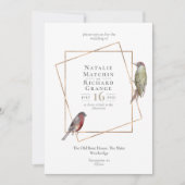 Botanische Vintage Einladung für Rustiker (Vorderseite)