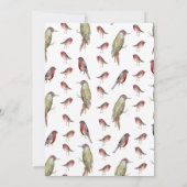 Botanische Vintage Einladung für Rustiker (Rückseite)