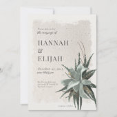 Botanische Vintage Erdtöne Einladung (Vorderseite)