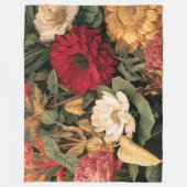 Botanische Vintage-Illustration Fleecedecke (Vorderseite)