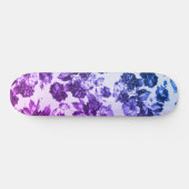 Botanische Vintage lila Gradienten Rose Skateboard (Horizontal)