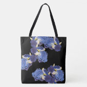 Botanische Vintage lila Tasche (Vorderseite)