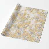 Botanische Vintage-Mohnblumen-Wrap-Papier Geschenkpapier (Ungerollt)