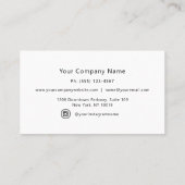 Botanische Vintage Rote Pflaumen Visitenkarte (Rückseite)