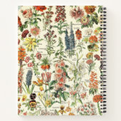 Botanische Vintage Wildblume Personalisiert Notizblock (Rückseite)