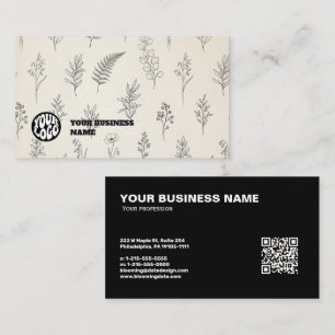 Botanische Visitenkarte mit Ihrem Logo