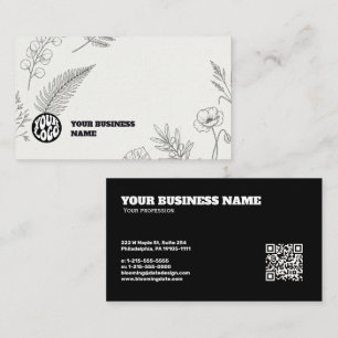 Botanische Visitenkarte mit Ihrem Logo