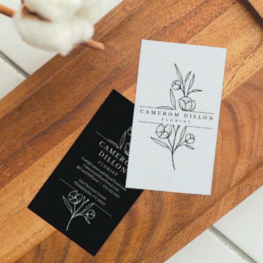 Botanische Visitenkarte von Florist