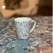 Botanische Vogel Blumen Natur Milchtasse