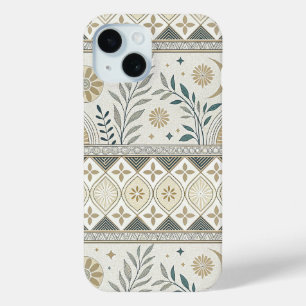 Botanische Volkskunst - nahtloses Muster Case-Mate iPhone Hülle