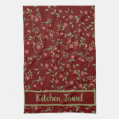 Botanische Vorlage Geschirrtuch (Vertikal)