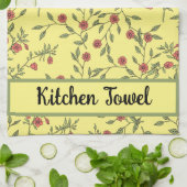 Botanische Vorlage Geschirrtuch (Gefaltet)