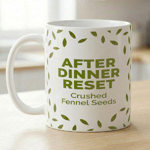 Botanische Vorratsetikette Fenchel Rezept Kaffeetasse