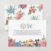 Botanische Waldbeeren Bitte bringen Sie ein Rezept Begleitkarte (Vorne/Hinten)