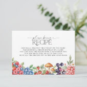 Botanische Waldbeeren Bitte bringen Sie ein Rezept Begleitkarte (Stehend Vorderseite)