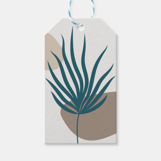 Botanische Wandkunst Geschenkanhänger (Vorderseite)