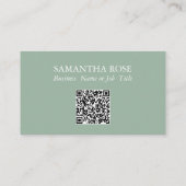 Botanische Wasserfarbe Botanische Visitenkarten Visitenkarte (Rückseite)