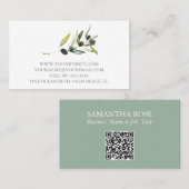 Botanische Wasserfarbe Botanische Visitenkarten Visitenkarte (Vorne/Hinten)