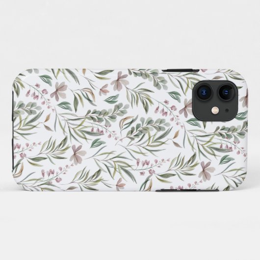 Botanische Wasserfarbe Case-Mate iPhone Hülle (Rückseite (Horizontal))