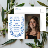 Botanische Wasserfarbe CUSTOM FOTO Bat Bar Mitzvah