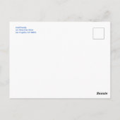 Botanische Wasserfarbe CUSTOM FOTO Bat Bar Mitzvah Postkarte (Rückseite)