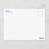 Botanische Wasserfarbe CUSTOM FOTO Bat Bar Mitzvah Postkarte (Rückseite)