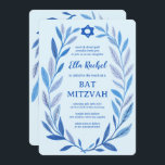 Botanische Wasserfarbe CUSTOM QR Bar Bat Mitzvah Einladung<br><div class="desc">Perfekte Karte, um eine Fledermausmitzvah, Bar mitzvah oder andere jüdische Feier anzukündigen! Handgezeichnete, zarte Blättertramkunst für Sie! Vollständig anpassbar! Klicken Sie auf "Personalisieren" oben, um den Text zu bearbeiten und Ihren Link zum QR-Code hinzuzufügen. Klicken Sie auf "Bearbeiten mit dem Designwerkzeug", um die Schriftart, Farben und Einstellungen anzupassen. Löscht das...</div>