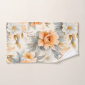 Botanische Wasserfarbe der modernen Pfirsich Badhandtuch Set (Handtuch)