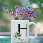 Botanische Wasserfarbe erste H-Tasse Kaffeetasse