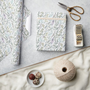 Botanische Wasserfarbe Geschenkpapier