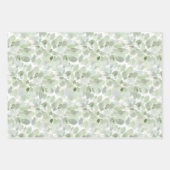 Botanische Wasserfarbe Geschenkpapier Set (Vorderseite)