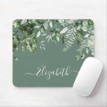 Botanische Wasserfarbe Ivy Ferns Sage Green