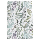 Botanische Wasserfarbe Mittlere Geschenktüte (Rückseite)