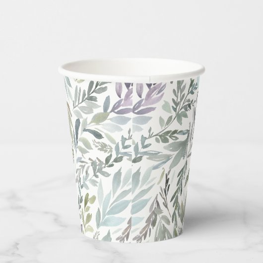 Botanische Wasserfarbe Pappbecher (Rechts)