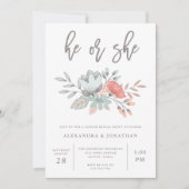 Botanische Wasserfarbe | Party Einladung (Vorderseite)