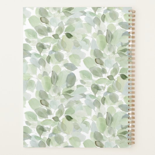 Botanische Wasserfarbe Planer (Rückseite)