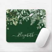 Botanische Wasserfarbe Sage Ferns Green Mousepad (Mit Mouse)