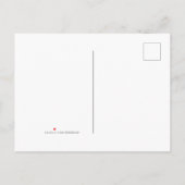 Botanische Wasserfarbe Save the Date Postkarte 2 (Rückseite)