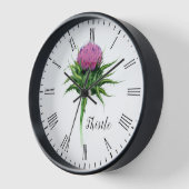 Botanische Wasserfarbe Uhr (Winkel)