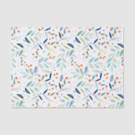 Botanische Wasserfarben Botanisches Muster Seidenpapier